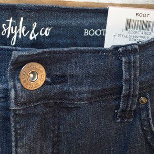 Style & Co Boot brand new mid-rise tummy control, short length, size10S,